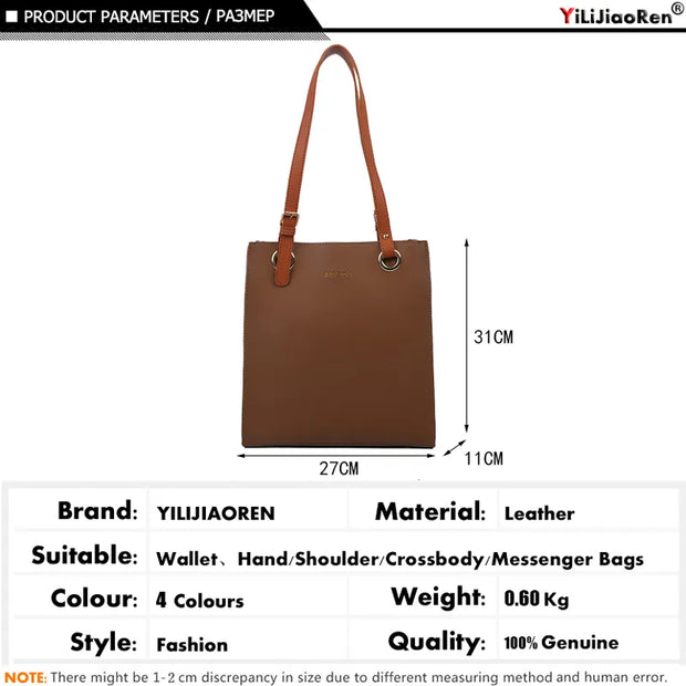 Tote Luxury Brand Leather Shoulder Bag