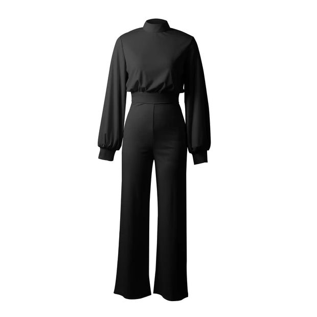 Spring Long Sleeve Sexy Romper Vintage Elegant Jumpsuit