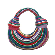 Rainbow Noodles Shaped Luxury Designer Handbag