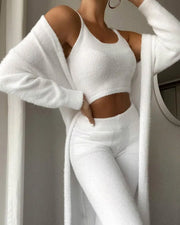 Women Sweater Pajamas Set