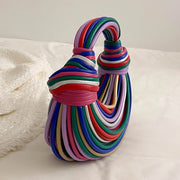 Rainbow Noodles Shaped Luxury Designer Handbag